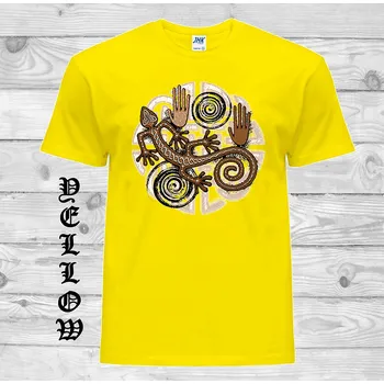 detske-levne-bavlnene-tricko-potisk-druid-jesterka Barva: Yellow - žlutá, velikost: 152