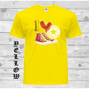 Dívčí tričko detske-bavlnene-levne-tricko-potisk-tenisek-logo Barva: Yellow - žlutá, velikost: 116