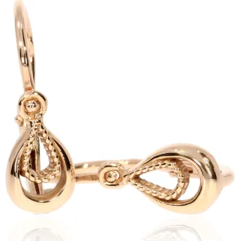 Náušnice Zlatnictví Helios Rose gold náušnice pro miminko