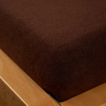 Prostěradlo Tegatex Froté prostěradlo - Tmavě hnědá Velikost: 180*200 cm
