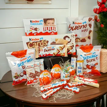 Dárkový potravinový koš Kinder dárkový balíček XL