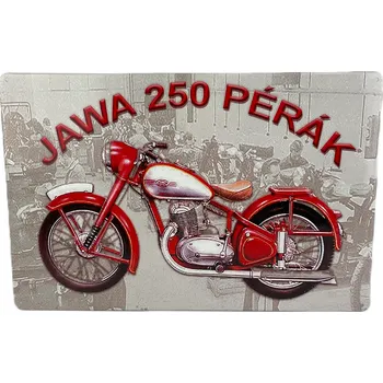 Plechová cedule Plechová cedule Jawa - PÉRÁK 29 x 19 cm