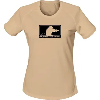 Dámské tričko Dámské funkční tričko Major League Pistol - písková
