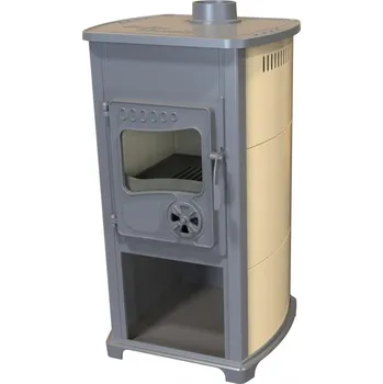 Krbová kamna BELLA THALIA, krbová kamna BELLA THALIA ECO, teplovzdušná 5,4 kW, krémová