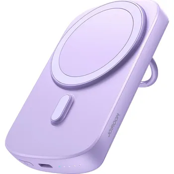 Powerbanka Joyroom JR-W030 Magsafe 15W bezdrátová mini powerbanka/ s opěrkou ring 6000mAh purple