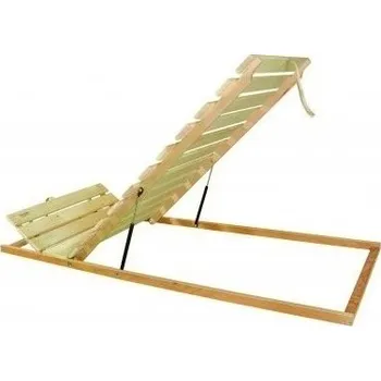 Postelový rošt TEXPOL PRO H NOŽNÍ VÝKLOP - laťový polohovatelný rošt s nosností 150 kg 80 x 195 cm, smrkové latě + bukové nosníky