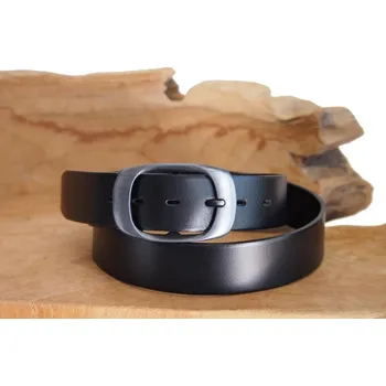 Módní doplněk Dámský kožený pásek 7263 černý 85 cm