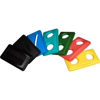 Odpadkový koš Víko na ECOSORT 60-75 l - modrá,na papír