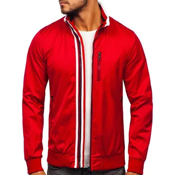 Pánská bunda Červená pánská přechodová bunda Bolf K01 - L