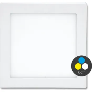 Ecolite SMD přísazené svítidlo 22,5x22,5cm 18W CCT IP44 1550lm LED-CSQ-CCT/18W/BI