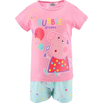 Dívčí pyžamo Dívčí pyžamo PEPPA PIG BUBBLE růžové Velikost: 116