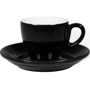 Biebri šálek s podšálkem, 65ml, černá