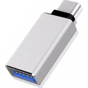 Redukce Redukce adaptér s USB-C výstupem a s USB 3.0 vstupem stříbrná