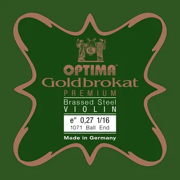 Struna pro kytaru a smyčcový nástroj Optima Struny pro housle Goldbrokat Premium - motaženo posazíE 0,27 K hart 31070