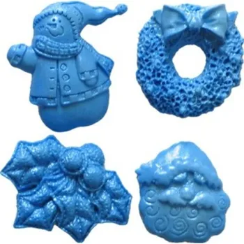 Forma na pečení Silikonová forma - Vánoční vzory mini -