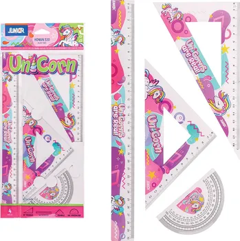 Sada pravítek S30 UNICORN 4 ks JUNIOR-ST