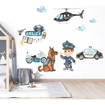 Samolepící dekorace Nálepky na zeď policie | Plotbase s.r.o. 120x120cm