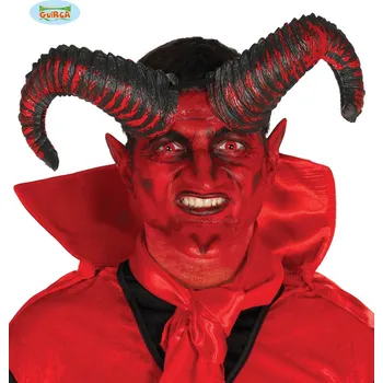 Karnevalový doplněk Guirca Čertí rohy velké SATAN