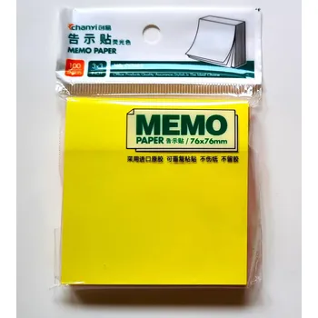 Samolepící bloček Lepicí blok 76x76/100l neon mix