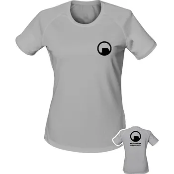 Dámské tričko Dámské funkční tričko Black Mesa Research Facility Backside - světle šedá