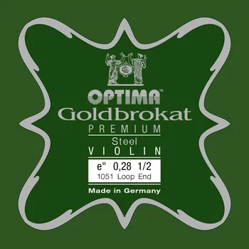 Struna pro kytaru a smyčcový nástroj Optima Struny pro housle Goldbrokat PremiumE 0,28 S x-hart 125955