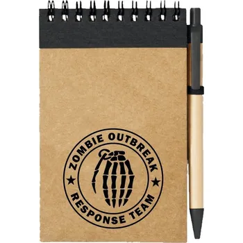 Sešit Poznámkový blok Zombie Outbreak Response Team Hand Grenade