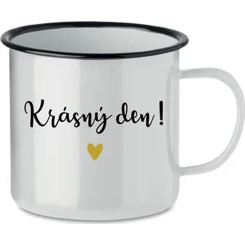 KRÁSNÝ DEN! - bílý plecháček 350 ml