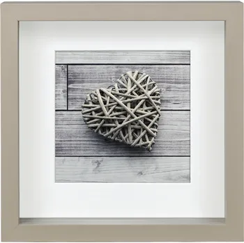 Rám na obraz Hama portrétový rámeček dřevěný SCALA, 23x23 cm, šedý