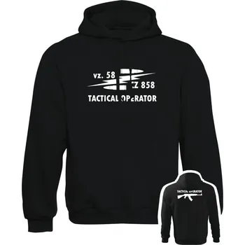 Pánská mikina Mikina s kapucí vz. 58 CZ 858 Tactical Operator BACKSIDE - černá