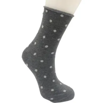 Ponožky s lurexem, bez stahovacího lemu SB015 šedá 35-38