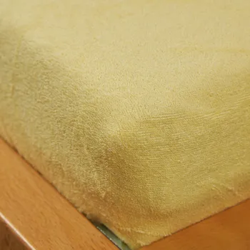 Prostěradlo Tegatex Froté prostěradlo - Žlutá Velikost: 90*200 cm