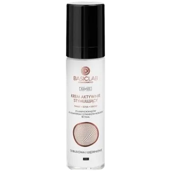 Pleťový krém Basiclab aktivně stimulující noční krém na obličej, krk a dekolt, 50 ml