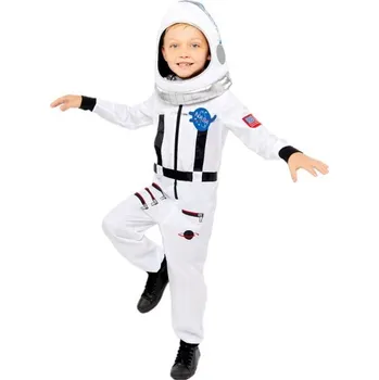 Karnevalový kostým Amscan Dětský kostým astronaut skafandr s helmou bílý