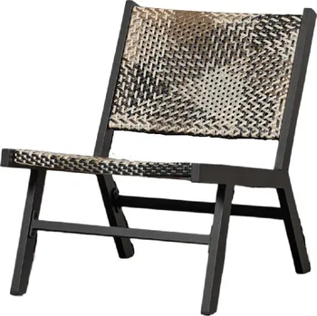 WOOOD Zahradní křeslo POM černé