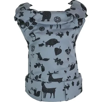 MoniLu UNI nosítko - Forest Silver + slintáčky - Standard - batohové popruhy