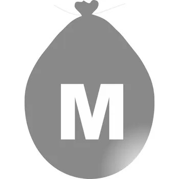 Balónek Balónek písmeno M stříbrné -