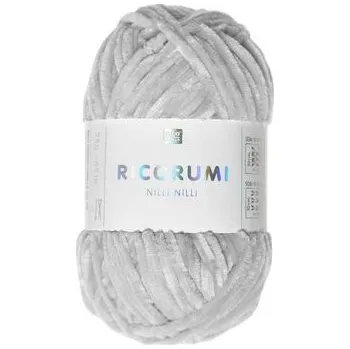 Příze Rico Design Žinylková příze Ricorumi Nilli Nilli odstín 025 šedostříbrná