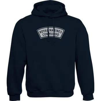 Pánská mikina Mikina s kapucí ROYAL MARINES COMMANDO - námořní modrá