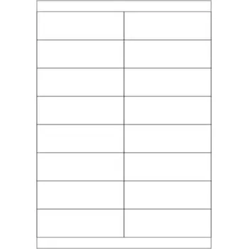 Speciální papír Etikety PRINT 105x33,8 mm bílé pololesklé 250 g/m2 (50xA4)
