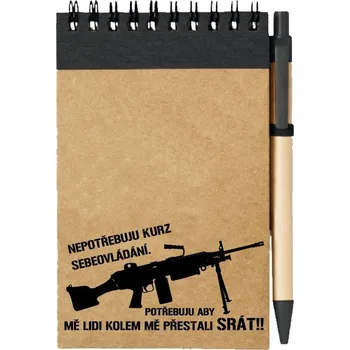 Sešit Poznámkový blok KURZ SEBEOVLÁDÁNÍ M249