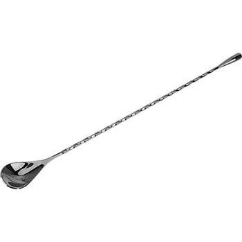 Černá barová lžička Teardrop 30 cm