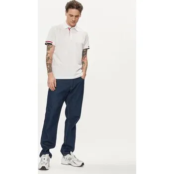 Pánská košile Geox Polokošile M4510L T2649 F1492 Bílá Regular Fit M