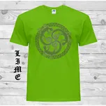 detske-levne-bavlnene-tricko-potisk-keltske-jesterky Barva: Lime - limetková, velikost: 104