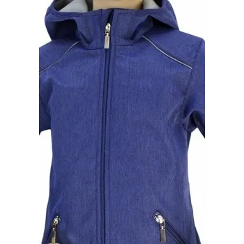 Chlapecká bunda Fantom Dívčí PRODLOUŽENÁ softshellová bunda s FLEECEM - modrá KONFEKČNÍ VELIKOST: 110