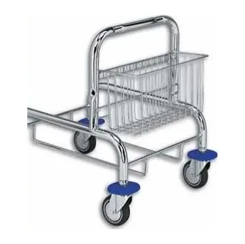 Košík se zadním úchytem pro úklidový vozík