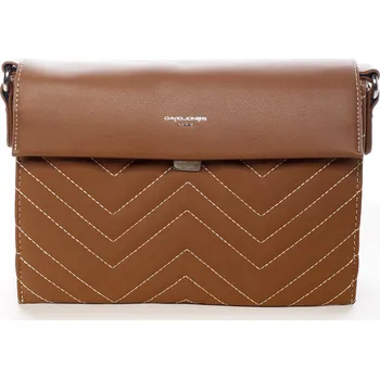 Kabelka Dámská crossbody kabelka koňaková - David Jones Glorgia koňak