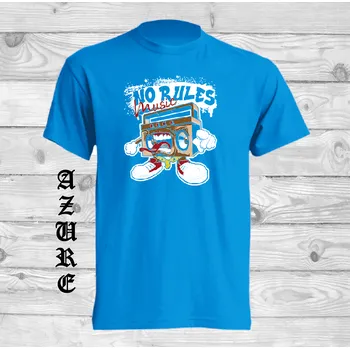 Chlapecké tričko detske-levne-bavlnene-vtipne-tricko-potisk-radio Barva: Azure - azurově modrá, velikost: 152