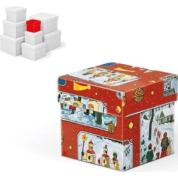 Dárková taška krabice dárková vánoční C-V005-AL 8x8x8cm 5370770 - MFP Paper s.r.o.