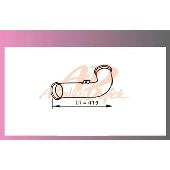 Výfukový systém trubka výf.DAF 45LF-