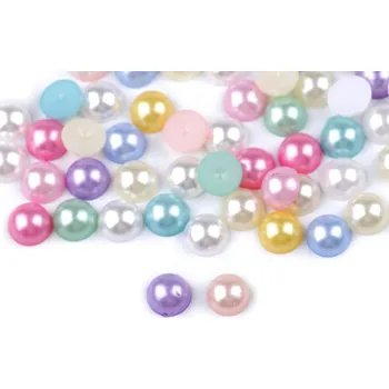 Kabošony / půlperle / perly k nalepení Ø9 mm